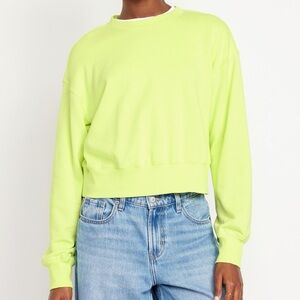 Tasc Womens Crop Sweatshirt Size S Pullover Round Neck Bamboo Organic Co…